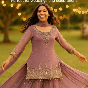Pakistani designer dress for girls
